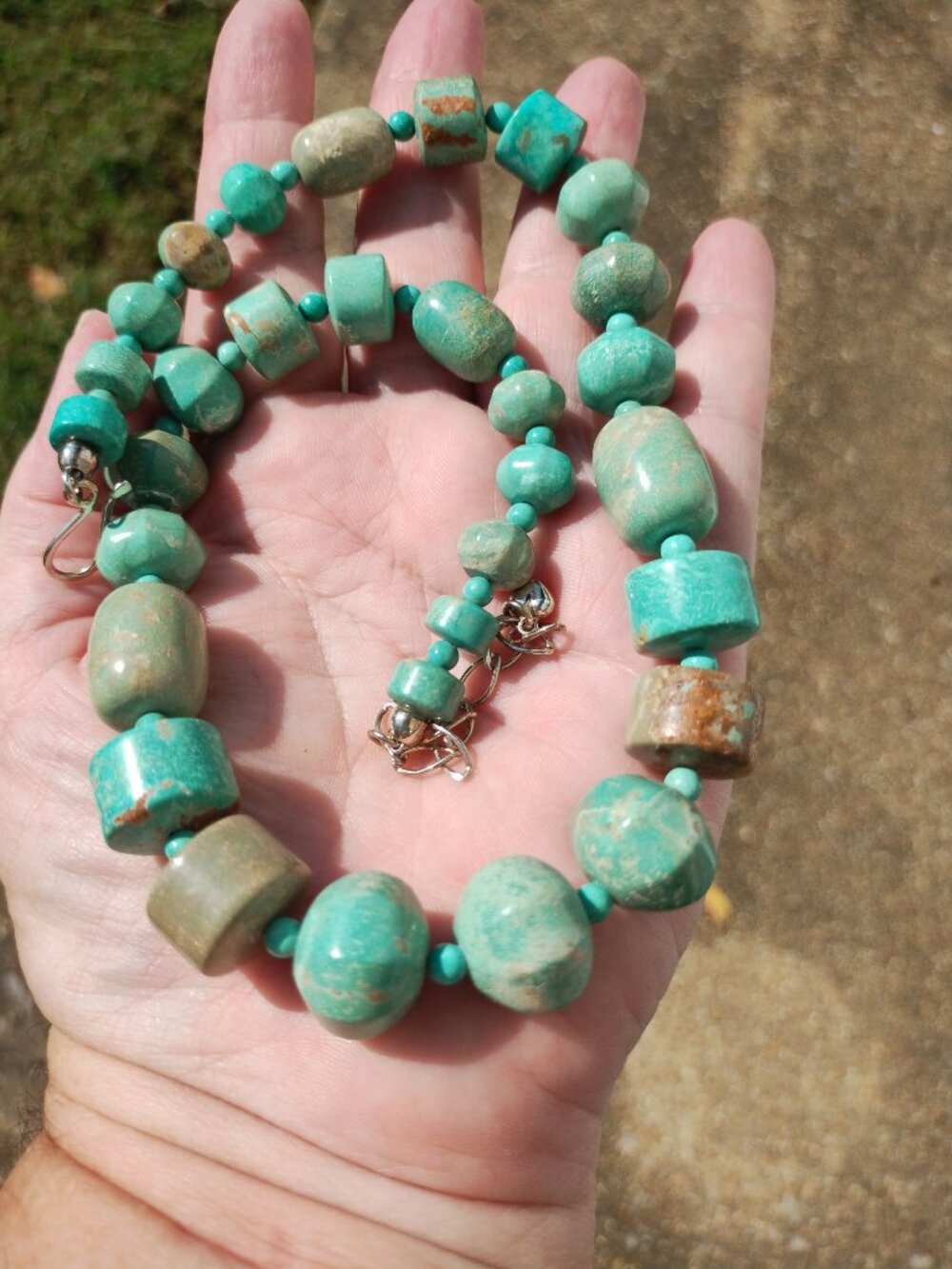 jay King DTR mine finds tortoise butte Turquoise necklace 925 Sterling Silver